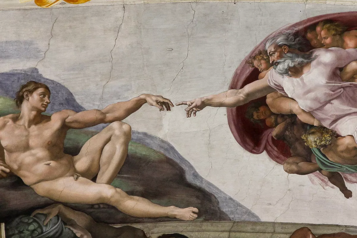 The Creation of Adam (c. 1512) by Michelangelo